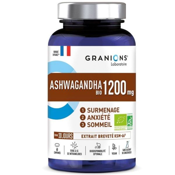 Ashwagandha Bio 1200 mg - 60 comprimés