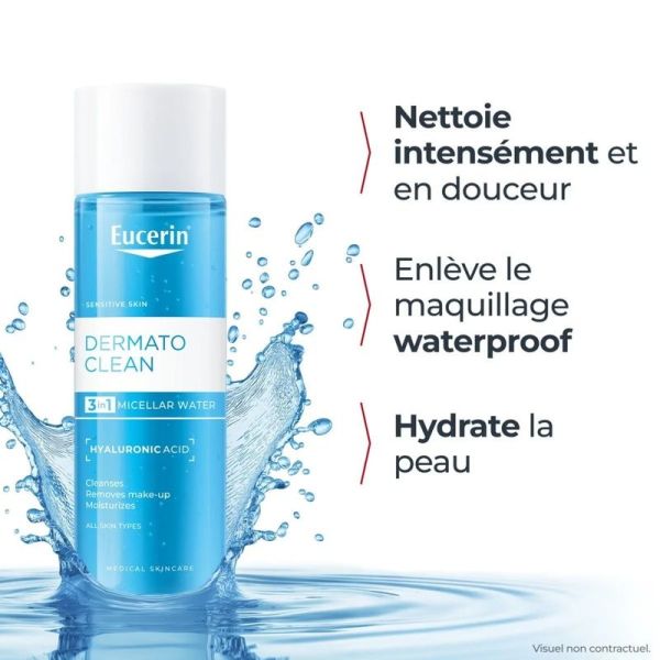 Eau Micellaire 3 en 1 DERMATOCLEAN [HYALURON] - 400 ml