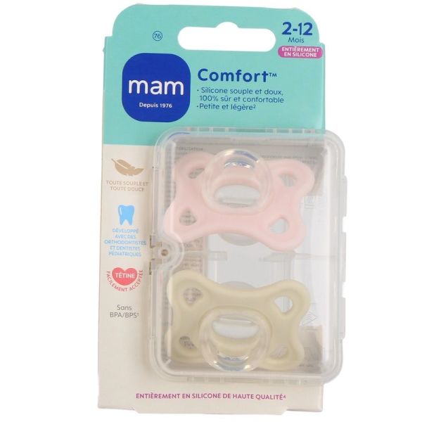 Comfort - 2 sucettes 2-12 mois