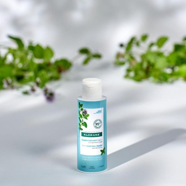 Menthe aquatique Poudre purifiante 3 en 1 - 50gr