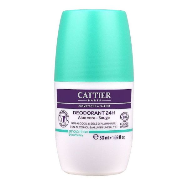 Cattier Déodorant 24H - 50 ml