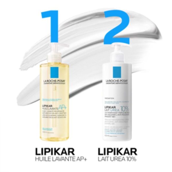 Lipikar Urea 10% - Lait Hydratant Anti-Squames, Anti-Rugosité - 400ml