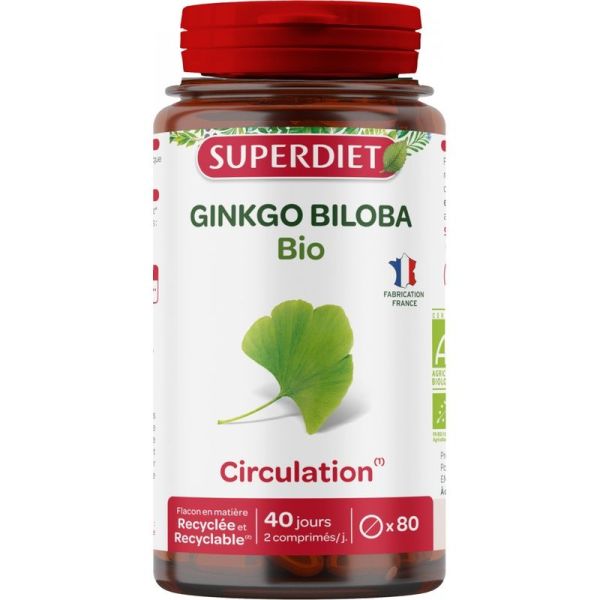 Ginkgo Biloba Bio - 80 comprimés