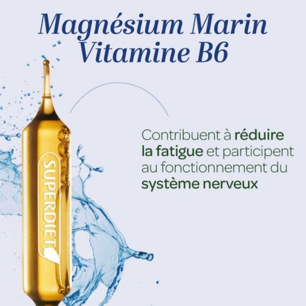 Magnésium marin et Vitamine B6 - 20 ampoules