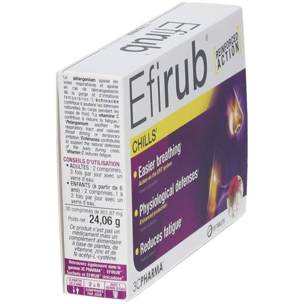 Efirub Coups de froid - 30 comprimés