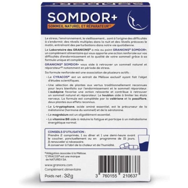 Somdor+ 30 comprimés