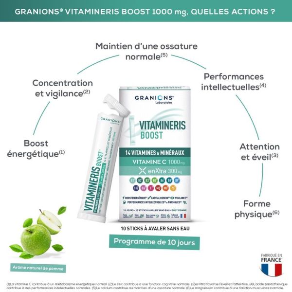 Vitamineris BOOST 1000mg - 10 sticks