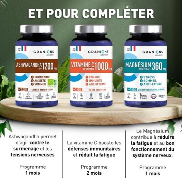 Ashwagandha Bio 1200 mg - 60 comprimés