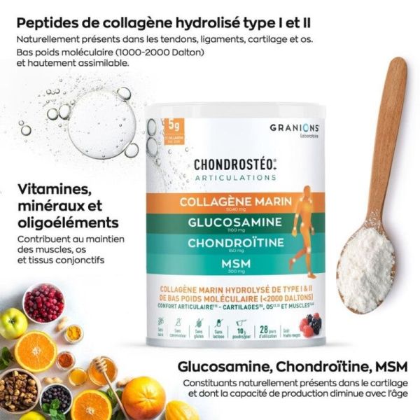 Chondrostéo+ Collagène Marin - Poudre - 280g