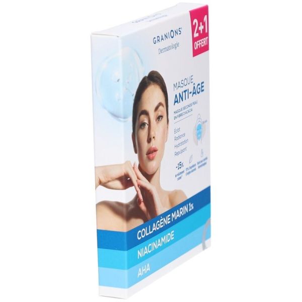 Masque Anti-Âge Seconde Peau - 2 x 22 ml + 1 offert