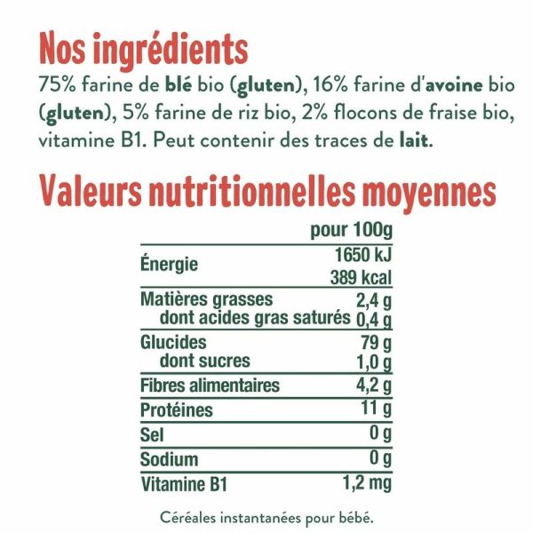 Céréales muesli fraise - 200gr