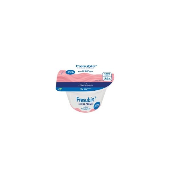 2kcal Crème Sans Lactose Fraise des Bois - 200g