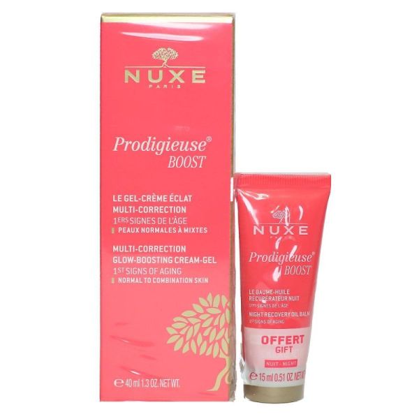 PRODIGIEUSE® BOOST Duo Gel-Crème Éclat Multi-correction et Baume-Huile Nuit - 55 ml