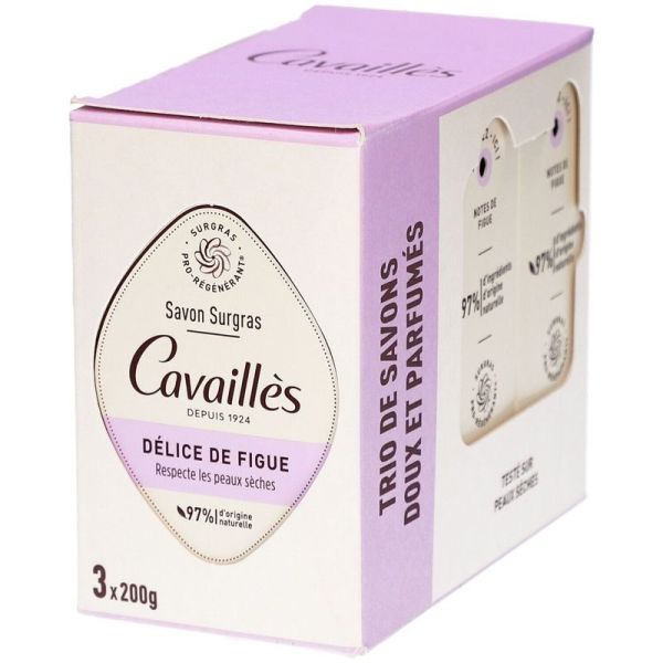 Savon Surgras Délice de Figue - 3 x 200 g
