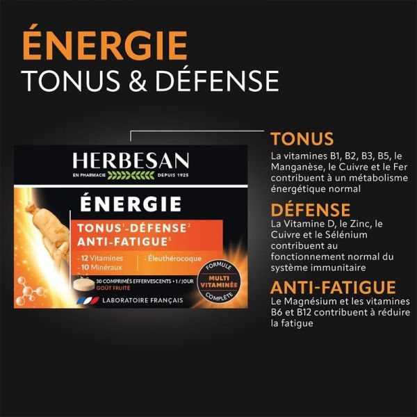 Énergie - 30 comprimés effervescents