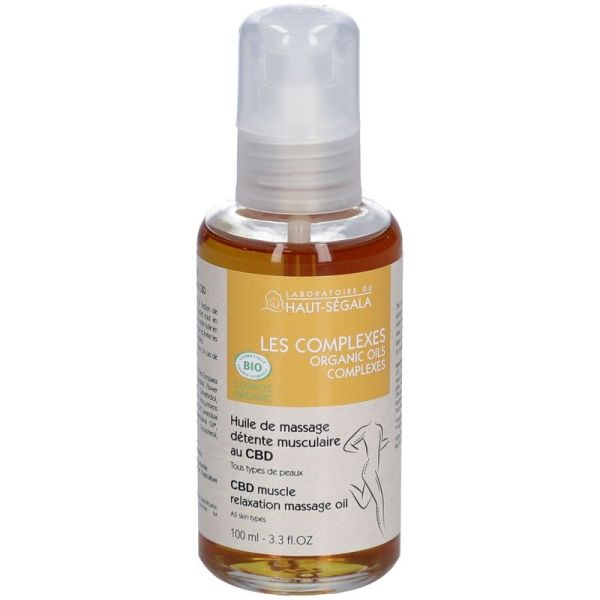 Huile de massage détente musculaire au CBD - 100ml