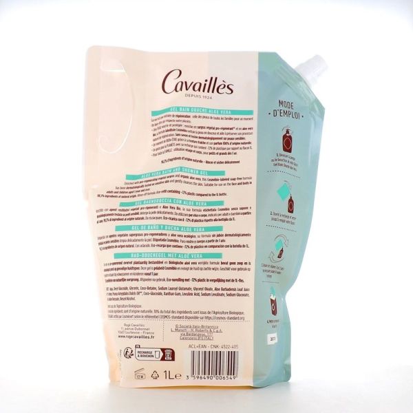 Gel Bain Douche Zeste de Verveine Peaux Sensibles QUOTIDIEN - 1 L