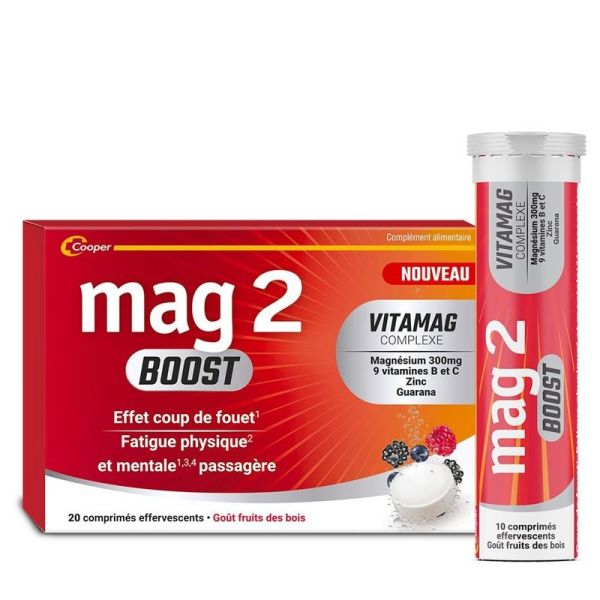 Mag 2 Boost comprimés - 20 comprimés