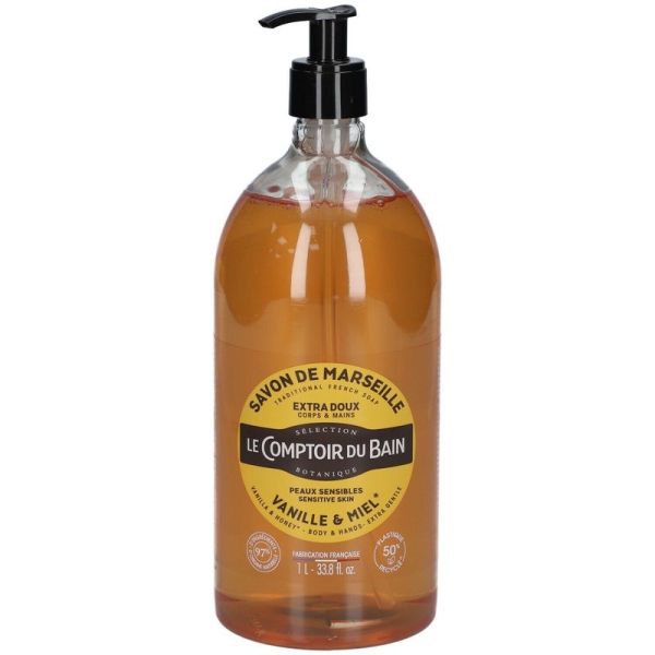 Savon Traditionnel de Marseille Vanille Miel - 1l