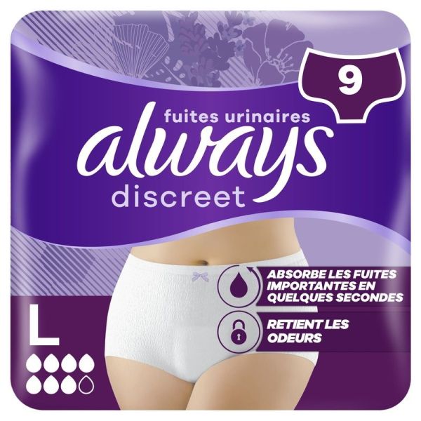 Culottes pour Fuites Urinaires Plus - Taille L 44-54