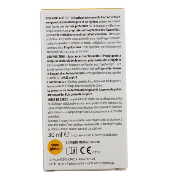 Propol gemma Spray fort adultes mal de gorge - 30 ml