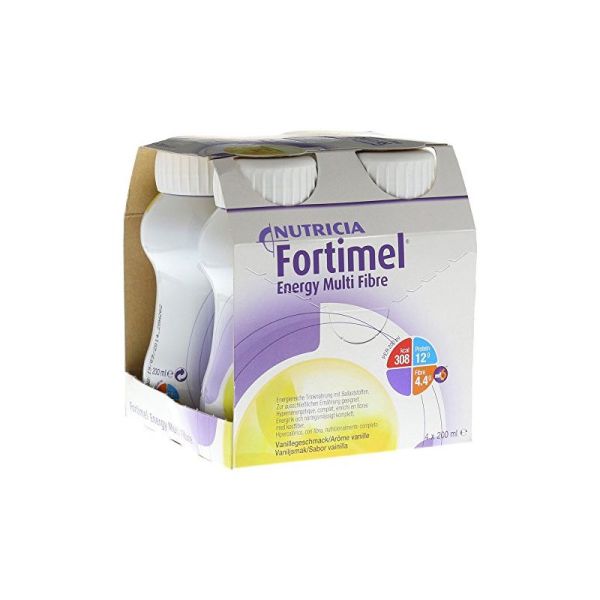 Fortimel® Energy Multi Fibre Vanille- 4x200ml