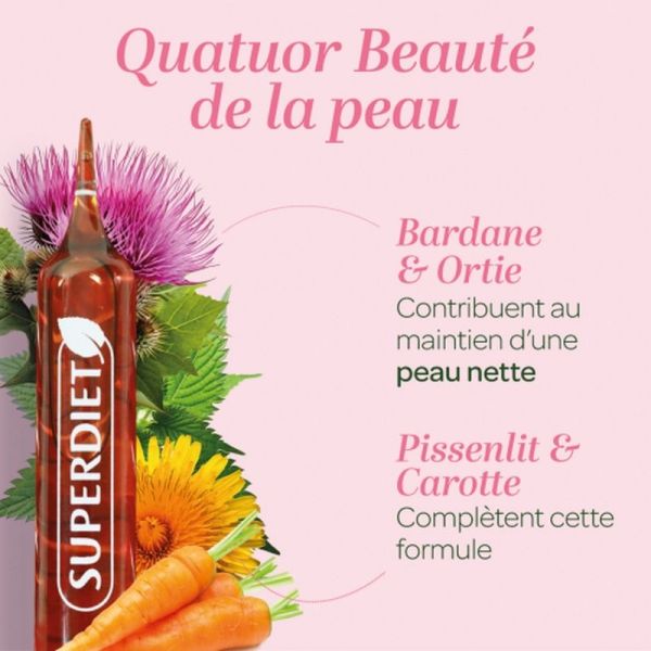 Quatuor Beauté de la peau Bio - 20 ampoules