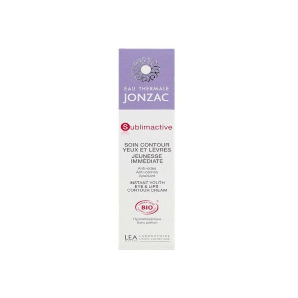 Jonzac Sublimactive soin contour yeux et lèvres Bio - 15 ml