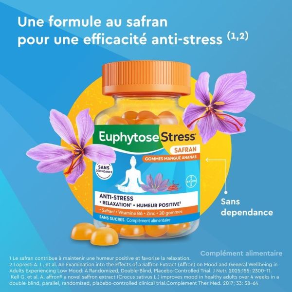 Stress Safran - Mangue Ananas - 30 gommes