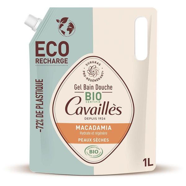 Lavants liquides Eco-Recharge Gel Bain Douche Macadamia - 1 L