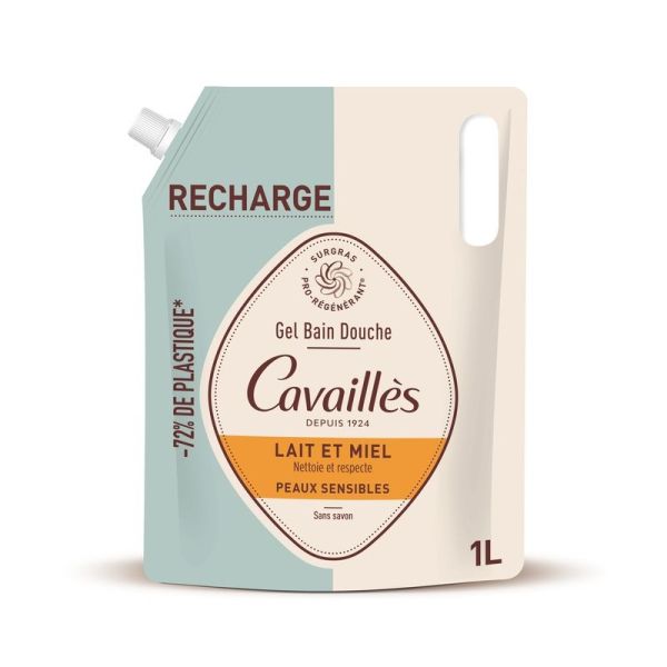 Gel Bain Douche Lait et Miel - 1L