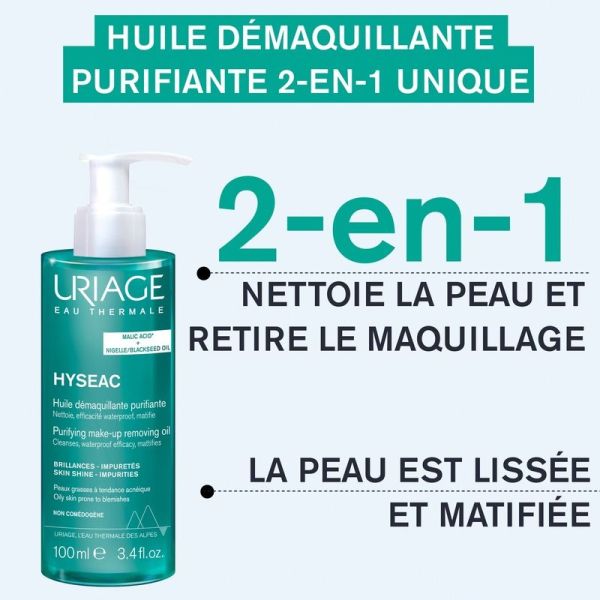 Huile Démaquillante Purifiante HYSEAC - 100 ml