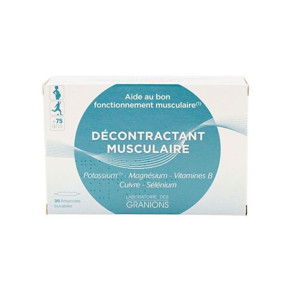 GRANIONS® Décontractant Musculaire - 30 ampoules