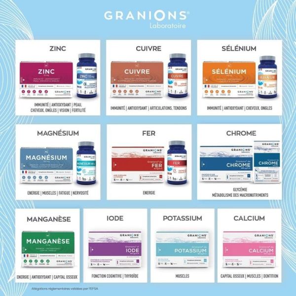 Manganèse 2 mg - 30 ampoules buvables