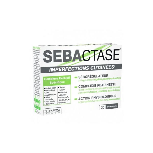 3C PHARMA Sébactase® - 30 comprimés