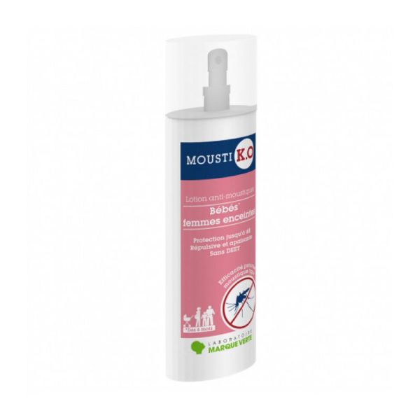 Mousti K.O Lotion Anti-moustiques Bébé dès 6 mois et Femmes Enceintes - 100ml 