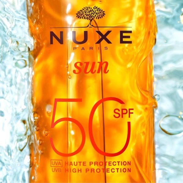NUXE SUN Huile Solaire Bronzante Haute Protection SPF50 visage et corps - 150 ml
