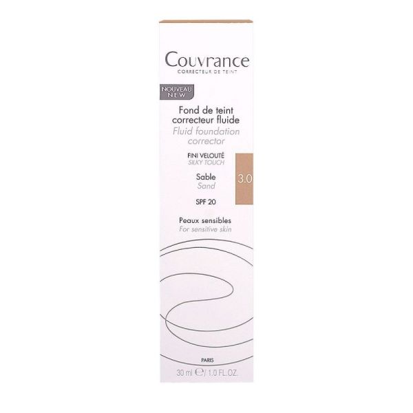 Avène Couvrance Fond de Teint Correcteur Sable Fluide SPF 20 - 30 ml