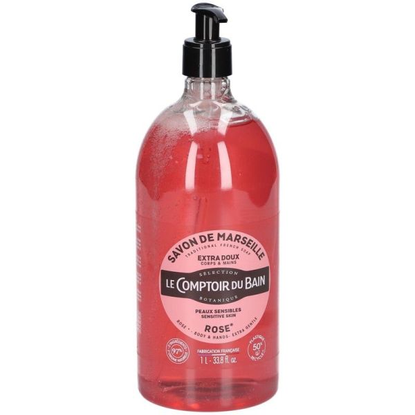 Savon Traditionnel de Marseille Rose - 1L