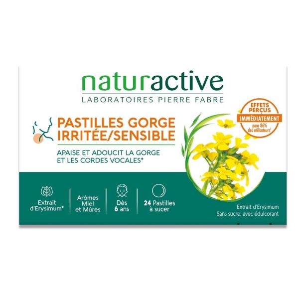 Immunité & ORL - Pastilles Gorge irritée/sensible - 24 pastilles