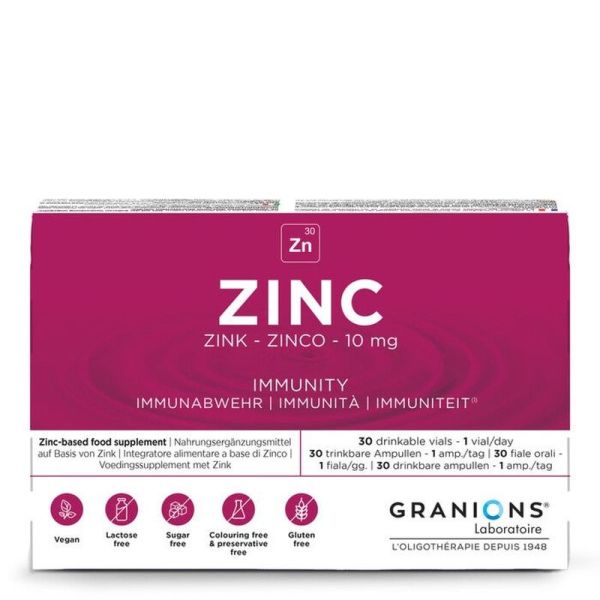 Zinc 10 mg - 30 ampoules