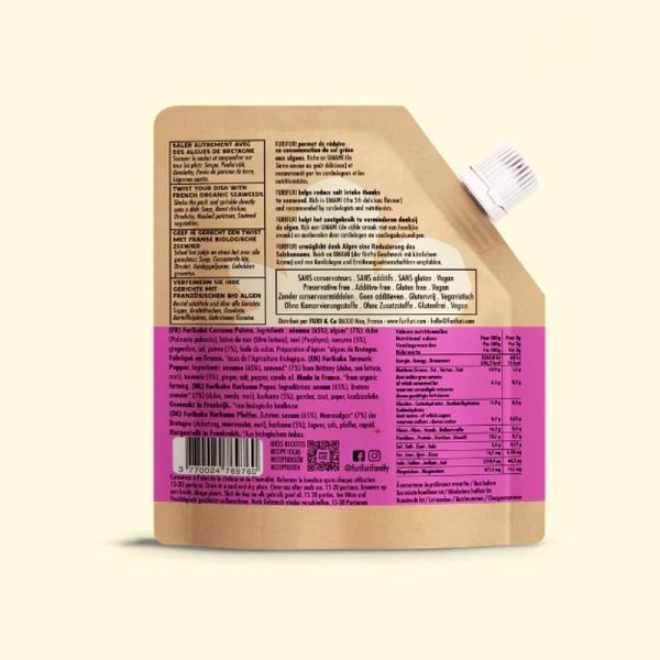 FURIKAKE CURCUMA - Alternative au sel - Condiment sésame & algues