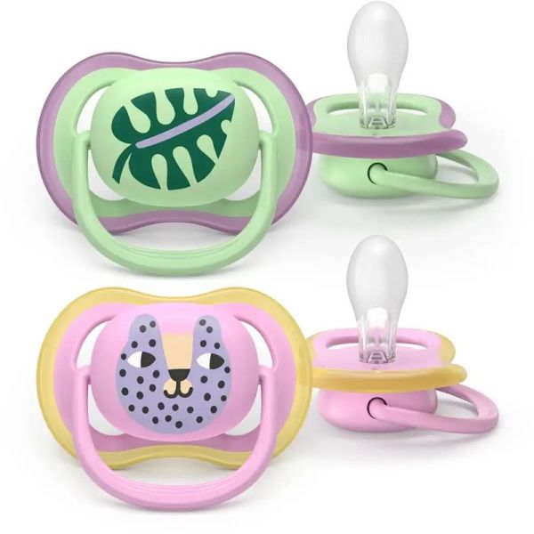 Ultra Air Sucettes orthodontiques - De 6 à 18 Mois - 2 sucettes
