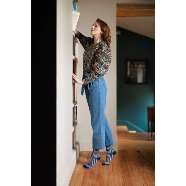 Marinière - Chaussettes de contention femme - Taille M