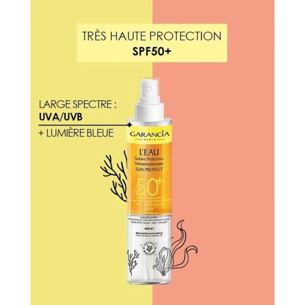 [ L'Eau Solaire Protectrice Métamorphosante SUN PROTECT ] Eau solaire très haute protection SPF50+ - 150 ml