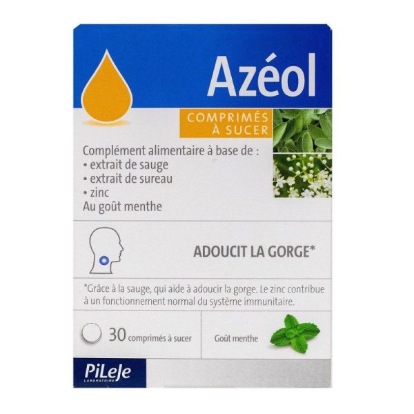 Pileje Azéol - 30 comprimés à sucer