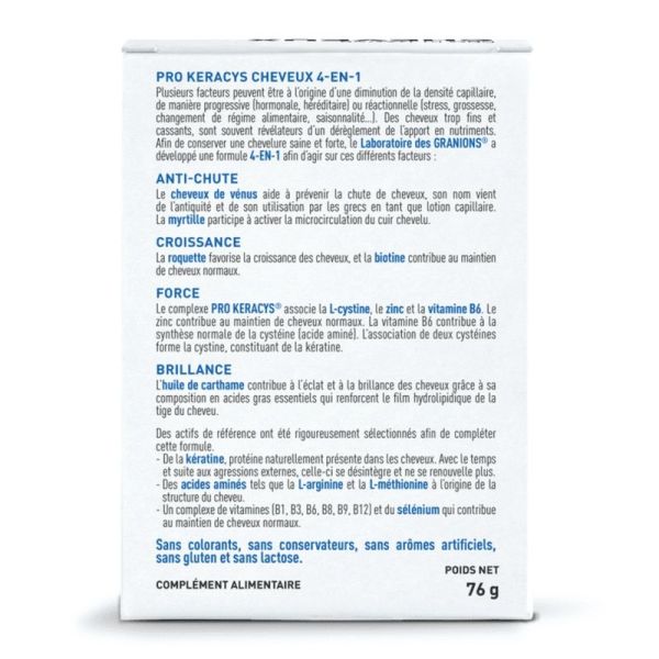 Pro Keracys Cheveux 4 en 1 - 90 comprimés