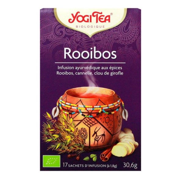 YOGI TEA Infusion Aux Epices Rooibos Bio - 17 Sachets 1,8g