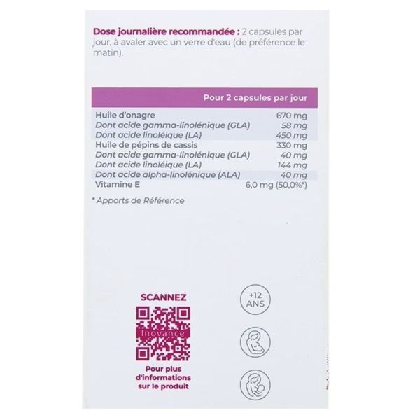 ONAGRE CASSIS - 100 capsules