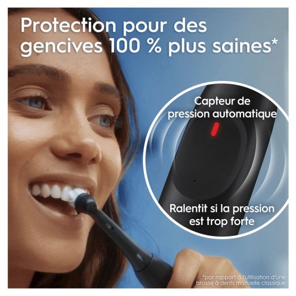 iO2 Brosse À Dents Électrique Rose Clair Avec Brossette + 4 Brossettes